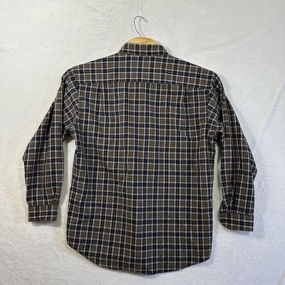 Pendleton Wool Button Down Shirt Men’s Size Large Plaid Brown - Picture 3 of 16